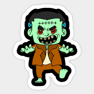 Halloween pictures on t-shirt for children Frankenstein Sticker